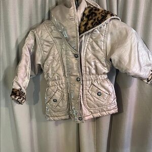 Chic Kids Puffer Jacket with Leopard Lining